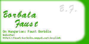 borbala faust business card